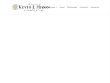 Tablet Screenshot of kevinhizon.com